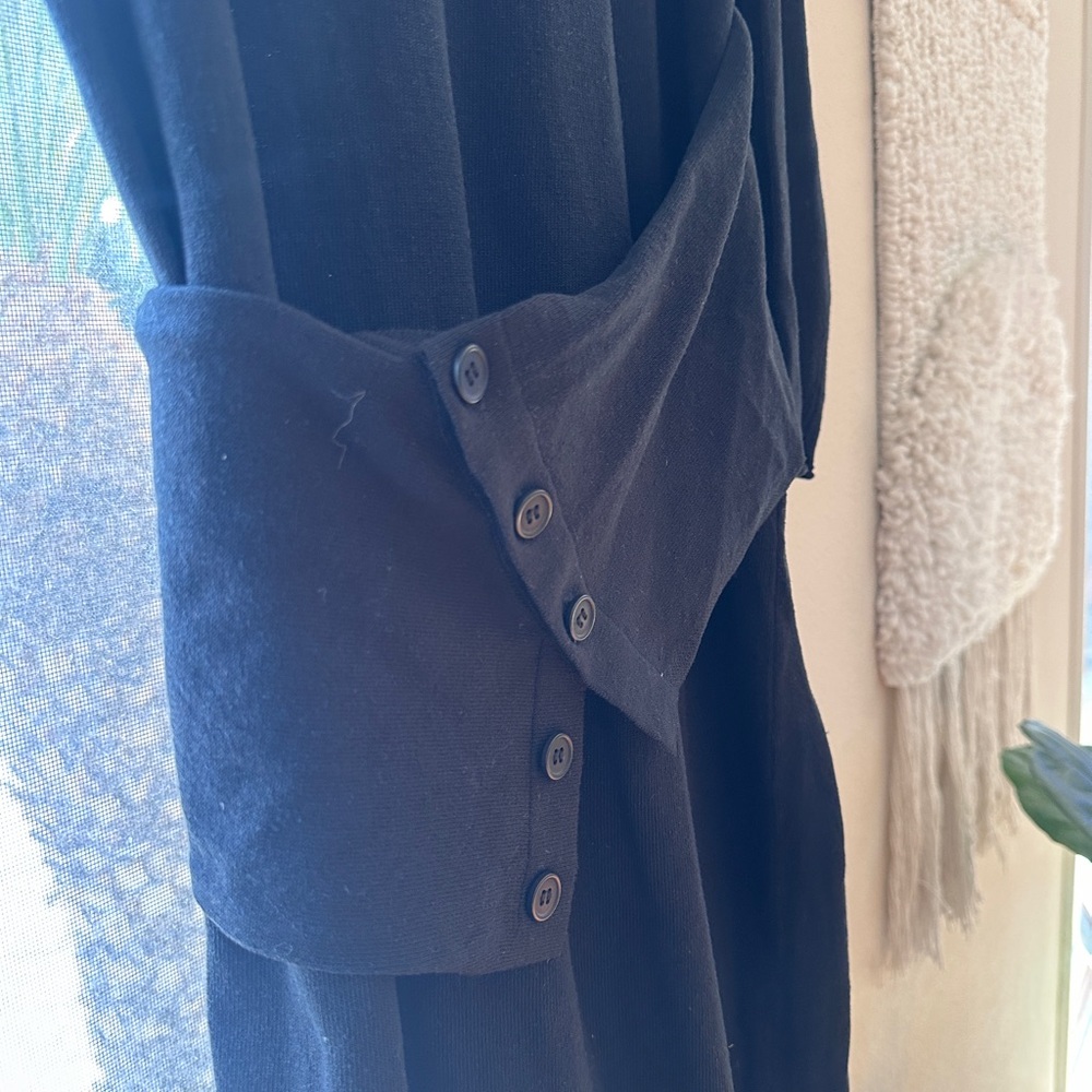 Zara Sash Knit MIDI Dress - NWT Small 🖤 - Picture 3 of 9